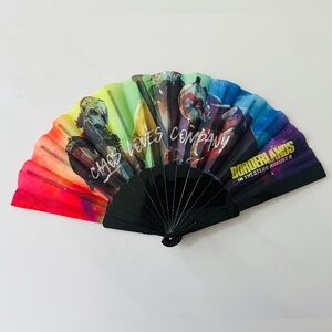 Borderlands Fan CHAOS LOVES COMPANY movie promo hand fan Colorful